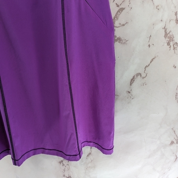 Title Nine Dress Women 10 Medium Purple Tank Trouble Bra Nimblene Racerback - Picture 4 of 12